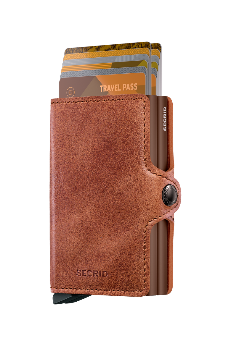 Twinwallet Vintage, Alternate, color, Cognac