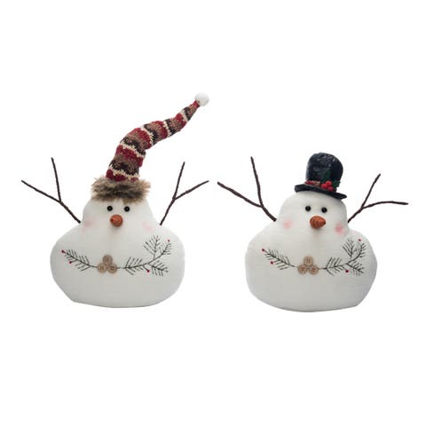 PMelty Snowman Set of Two Christmas Decorations