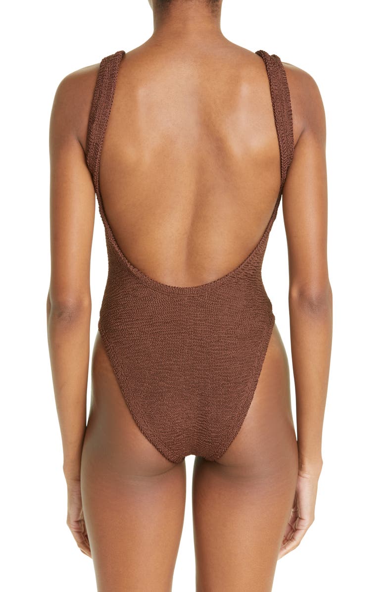 Hunza G Crinkle One-Piece Swimsuit, Alternate, color,