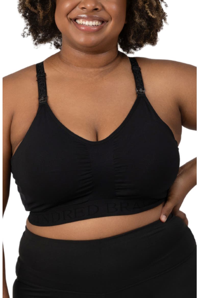 Sublime Nursing Sports Bra, Main, color, BLACK