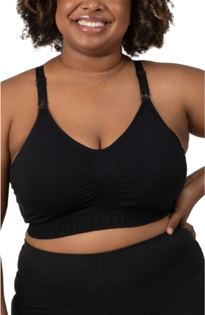 Kindred Bravely Busty Sublime Nursing Sports Bra - Fits Sizes 30E-40I, Main, color, Black