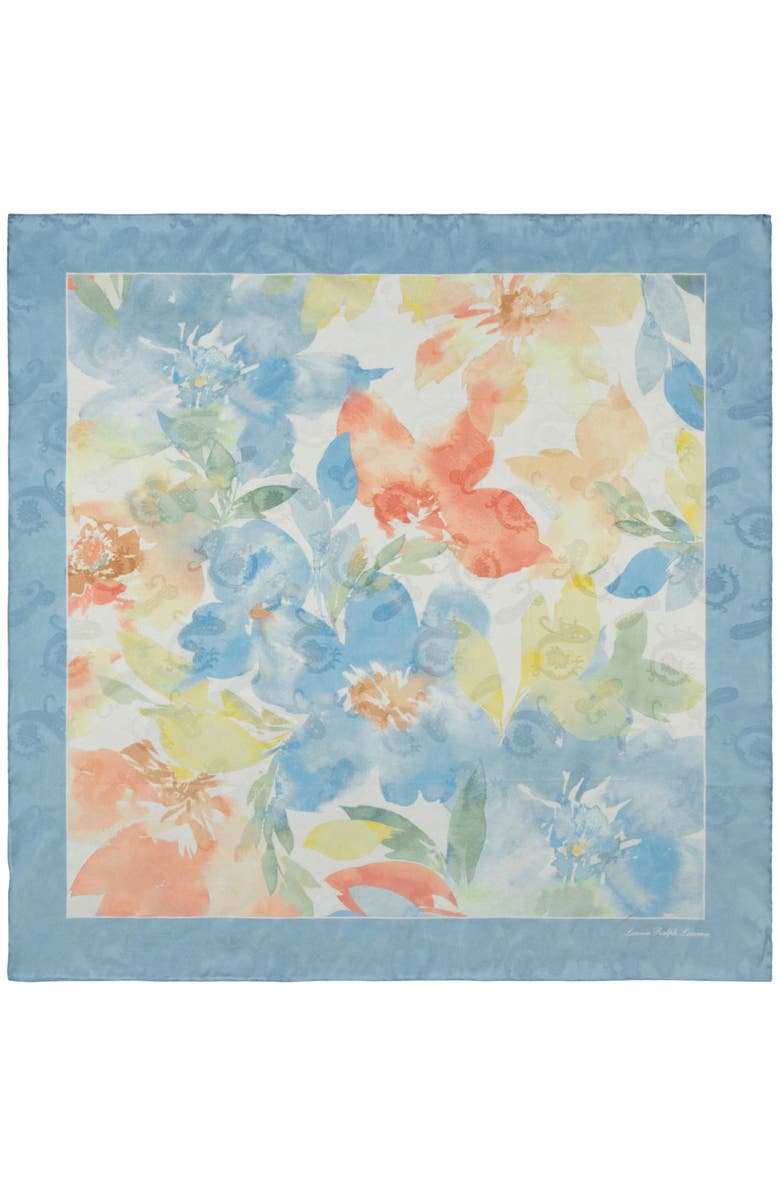 Polo Ralph Lauren Floral Silk Square Scarf, Alternate, color, 