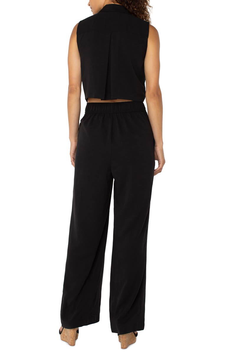 Liverpool Los Angeles Sleeveless Wide Leg Jumpsuit, Alternate, color, 