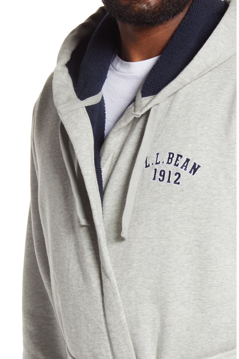 Rugby Robe, Alternate, color, LIGHT GRAY HEATHER/ NAVY