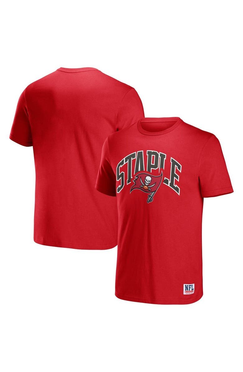 STAPLE Men's NFL x Red Tampa Bay Buccaneers Logo Lockup T-Shirt, Main, color, 