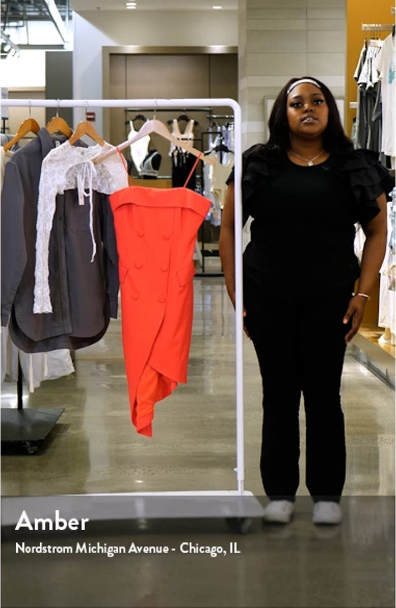 Strapless Tulip Hem Cocktail Dress, sales video thumbnail