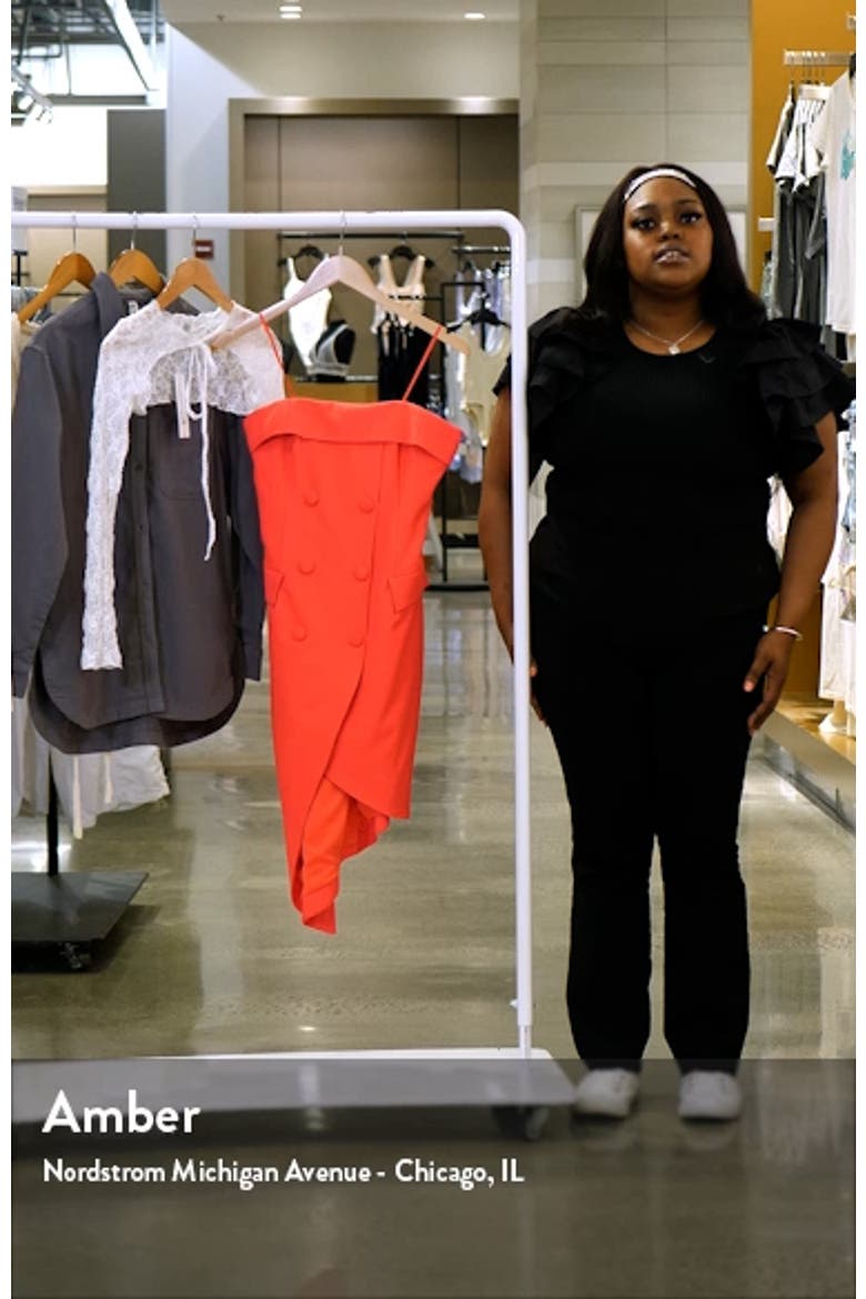 Strapless Tulip Hem Cocktail Dress video