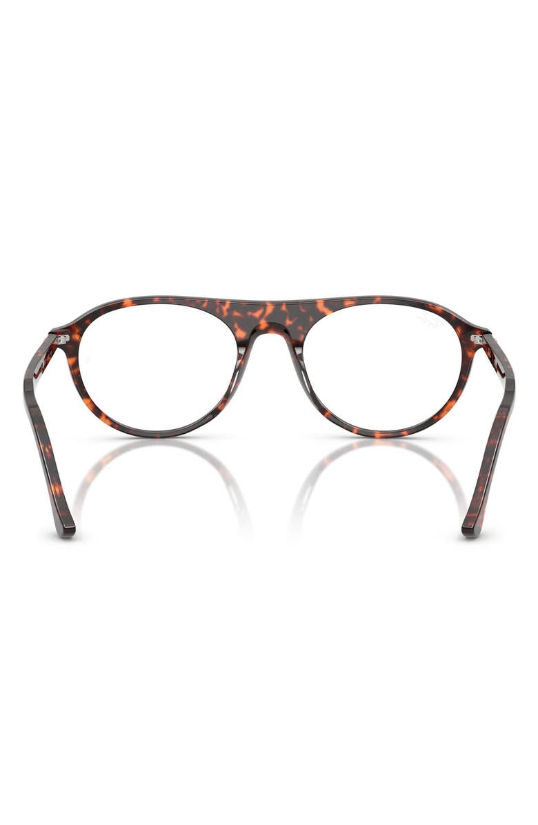 Ray-Ban 51mm Square Optical Glasses, Alternate, color, Red Havana