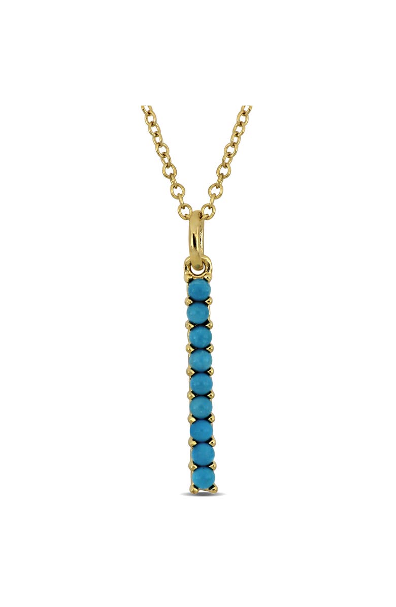 Julianna B. Composite Turquoise Linear Drop Necklace, Main, color, Turquoise