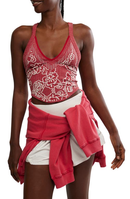Free People Day Dream Crop Tank In Pink