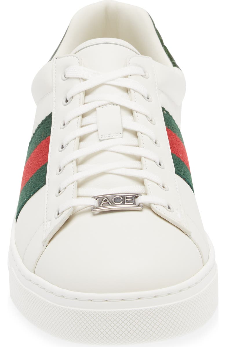 Gucci New Ace Lace-Up Sneaker, Alternate, color, Green/ Multi