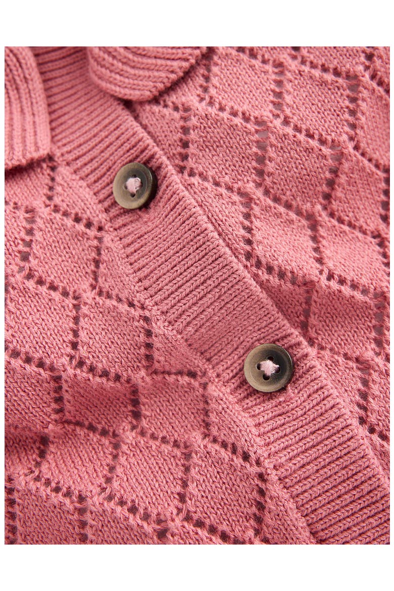 Kids' Pointelle Knitted 2-Piece Set, Alternate, color, PINK