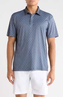 Harris Medallion Print Golf Polo