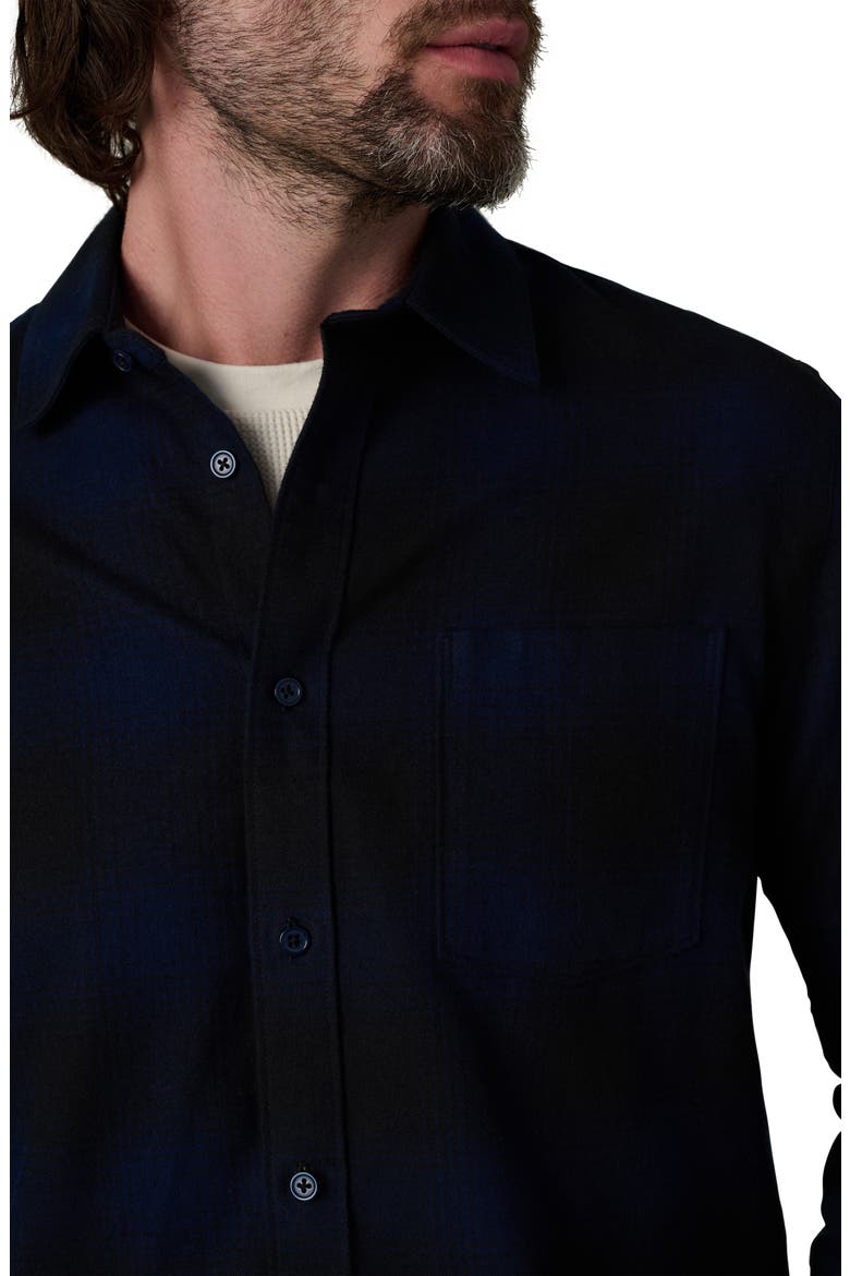 Keanu Ripped Plaid Button-Up Shirt, Alternate, color, MIDNIGHT PLAID