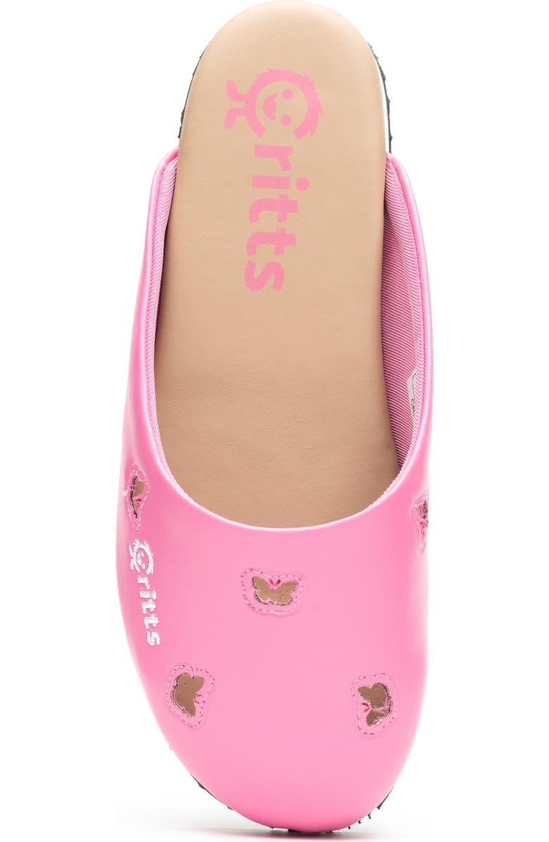 CRITTS Flip Critts Clog, Alternate, color, Hot Pink Butterflies