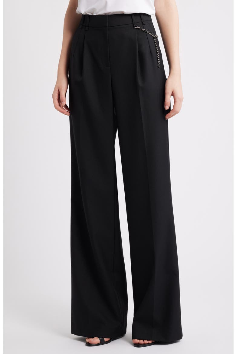 Steven Wide Leg Pants, Main, color, BLACK