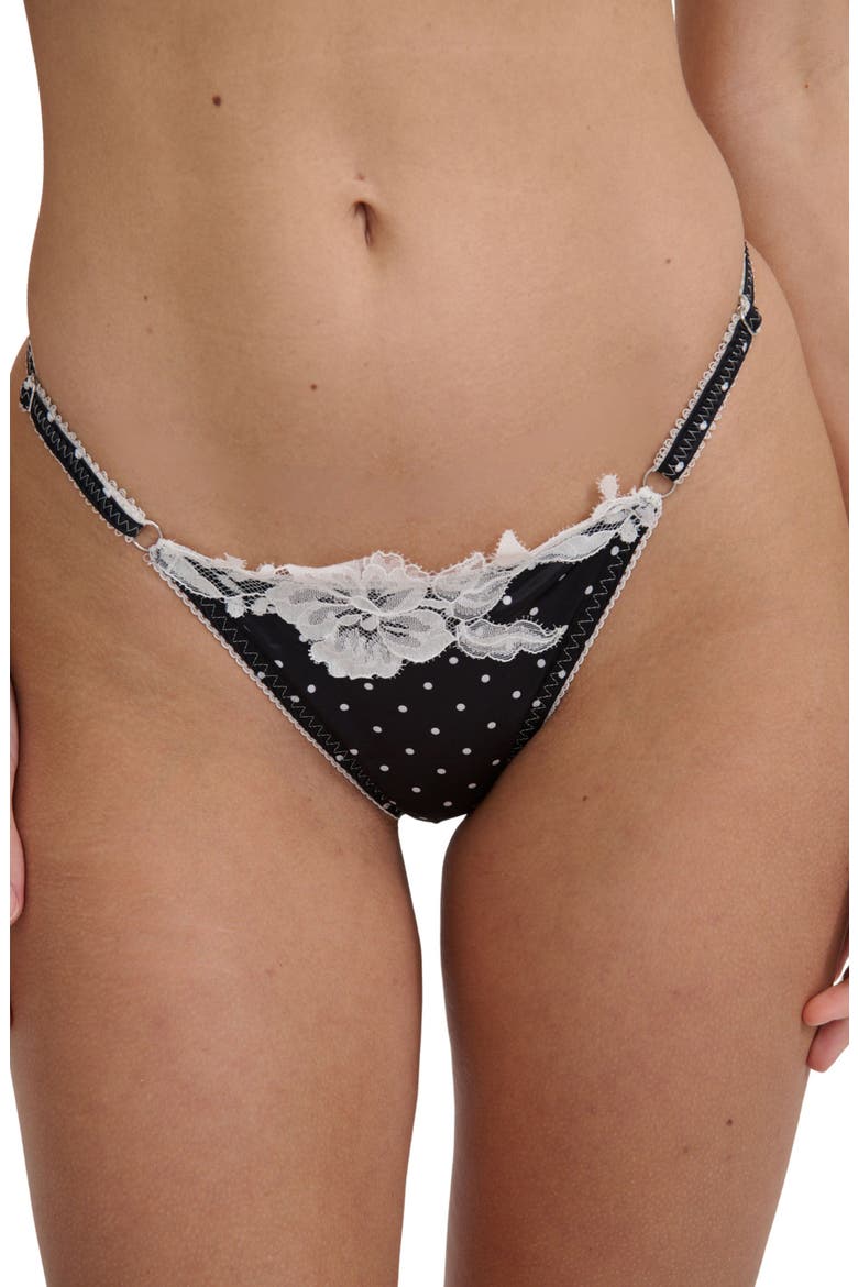 Norma Polka Dot Thong, Alternate, color, POLKADOT