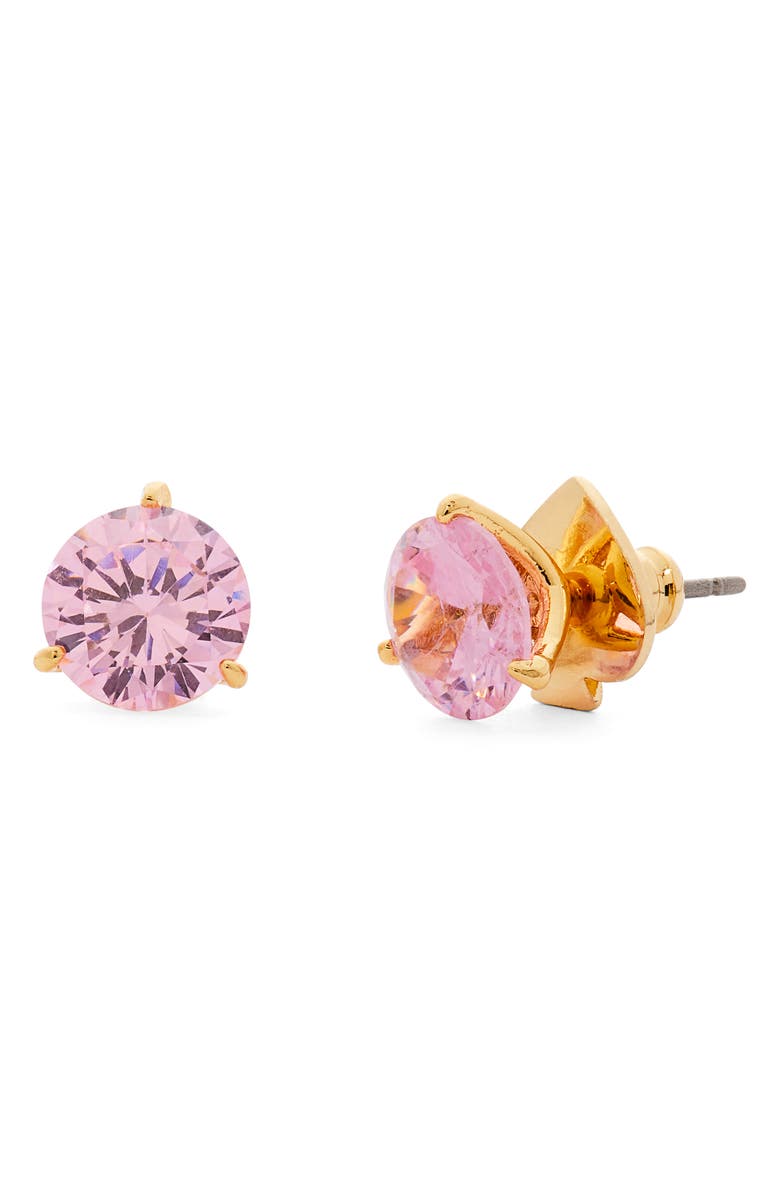 Kate Spade New York trio prong studs, Main, color, Pink