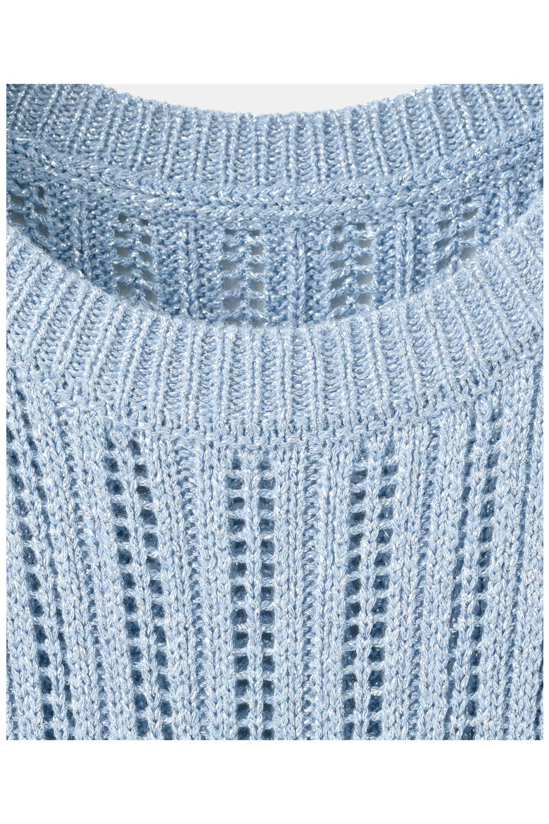 Sleeveless Ribbed Knit Dress, Alternate, color, SKY BLUE