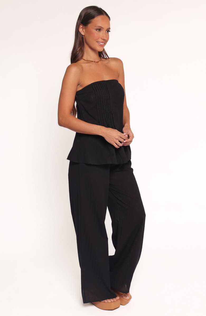 Petal & Pup Charlie Strapless Pant Set, Alternate, color, Black