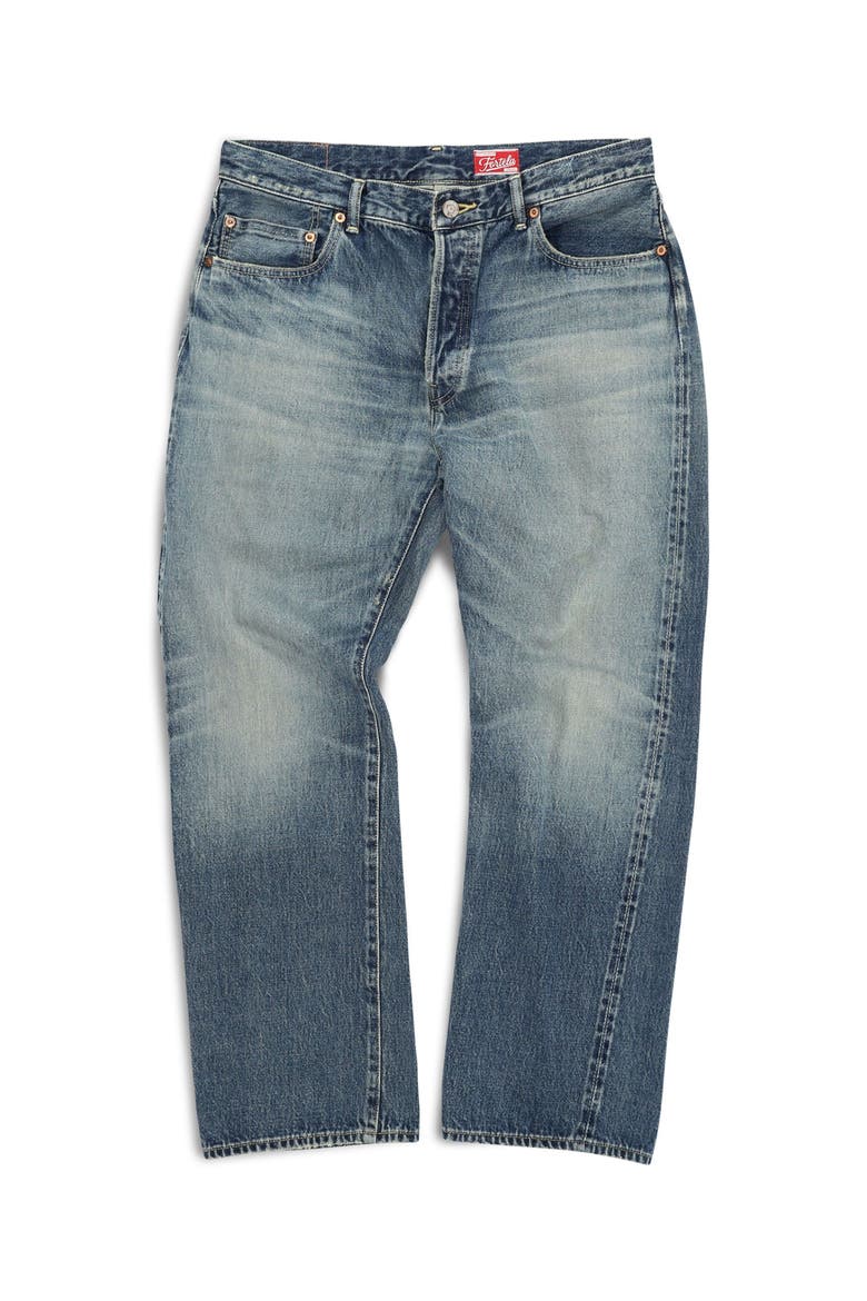 Okayama 33 Japan Denim Five Pocket Pants, Main, color, Custom Wash