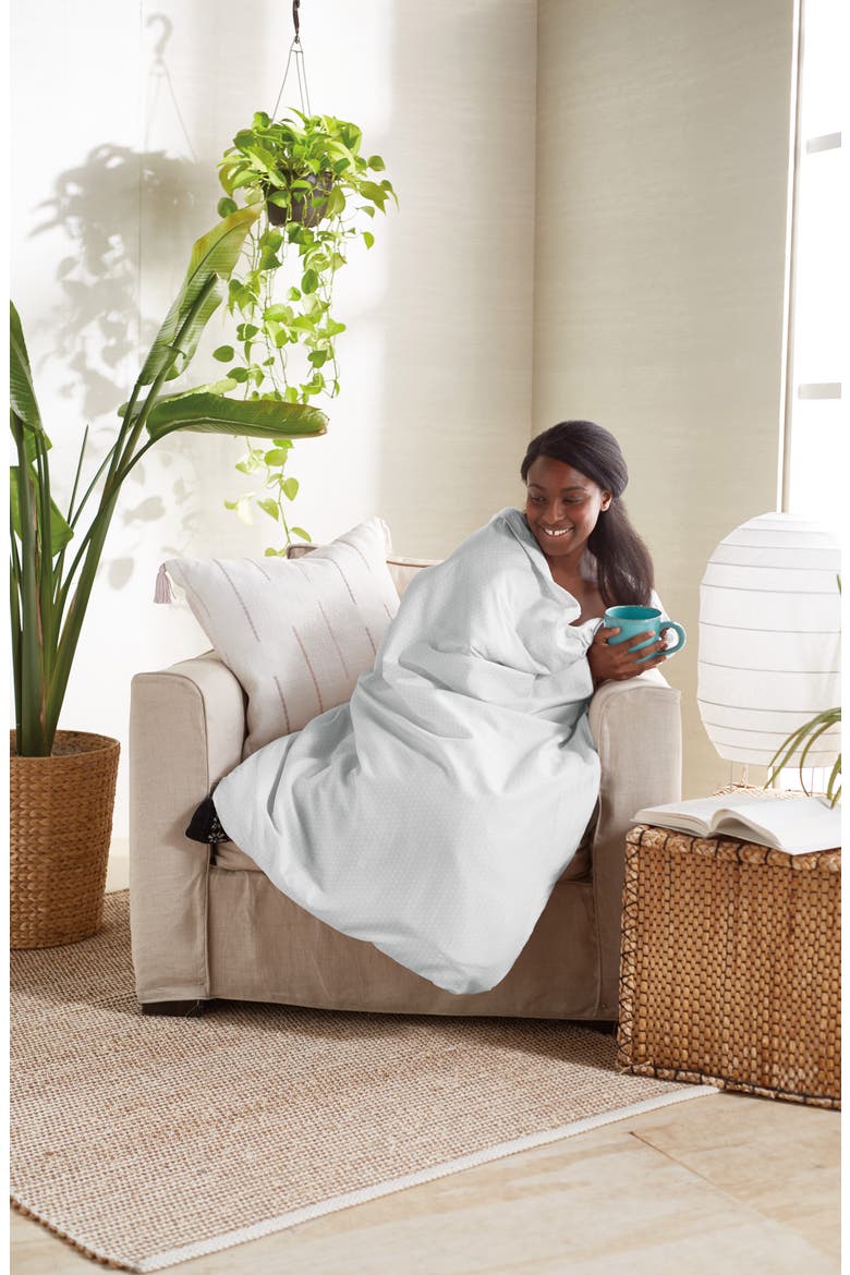 Karma Weighted Blanket Cover, Alternate, color, GREY
