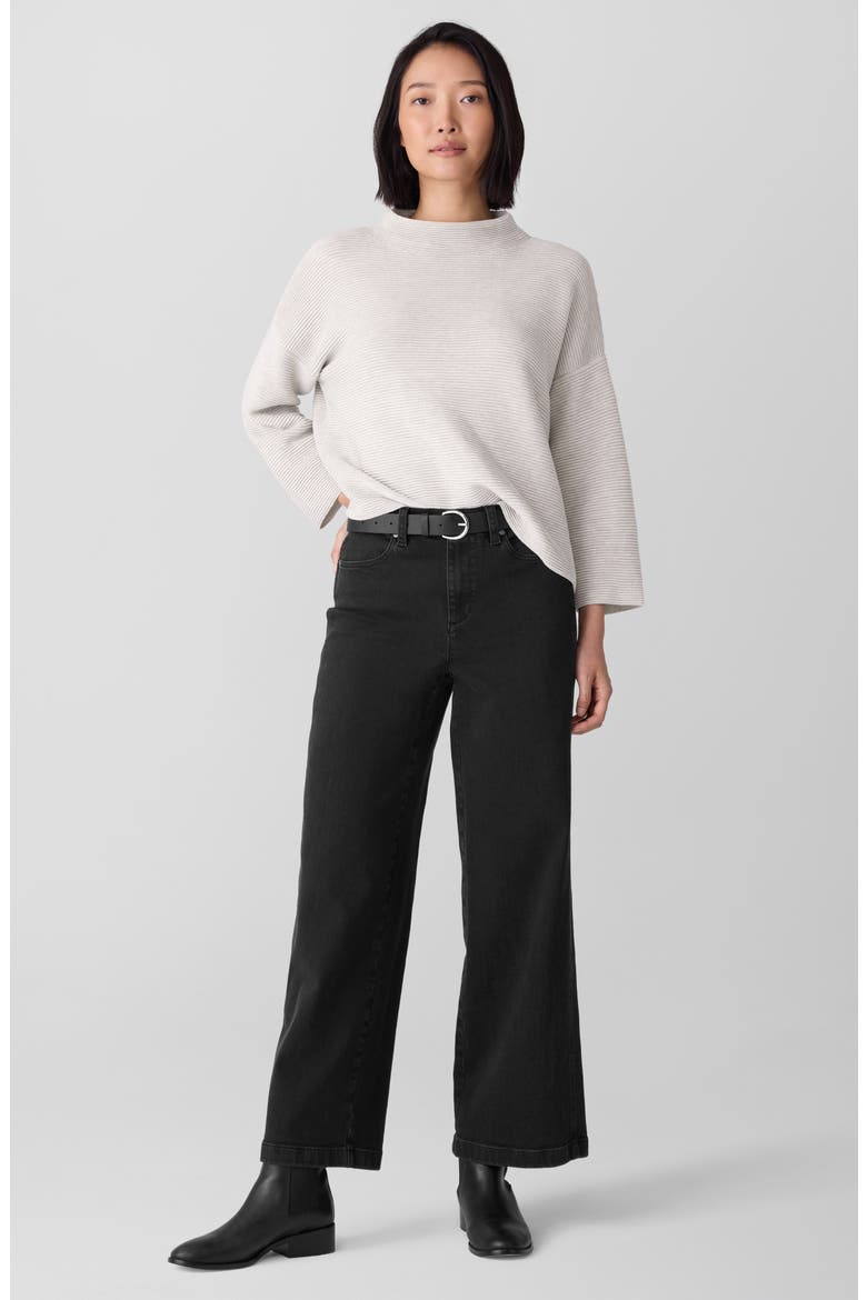 Wide Leg Jeans, Alternate, color, BLACK