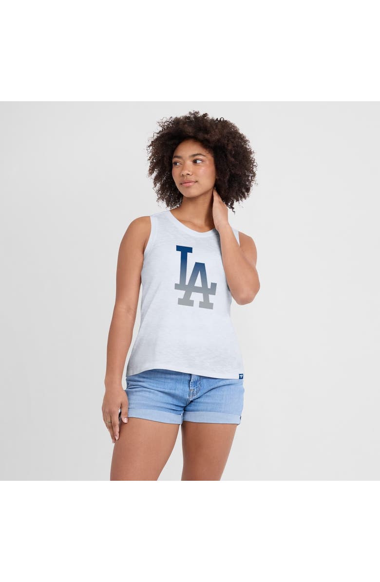 FANATICS Women's Fanatics White Los Angeles Dodgers Activate Slub Tank Top, Alternate, color, 