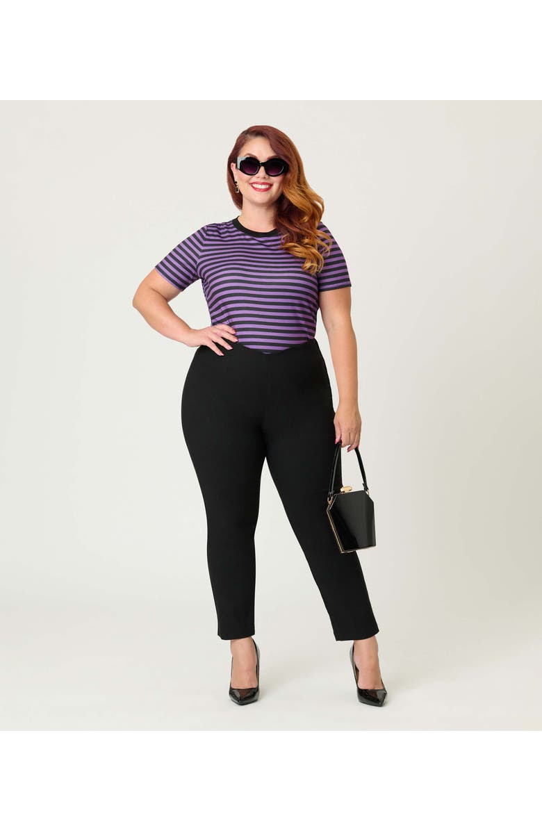 Unique Vintage Plus Size Back To Basics Top, Main, color, Purple