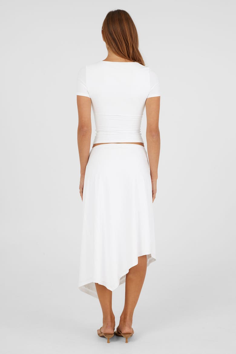 Madeleine Midi Skirt, Alternate, color, White