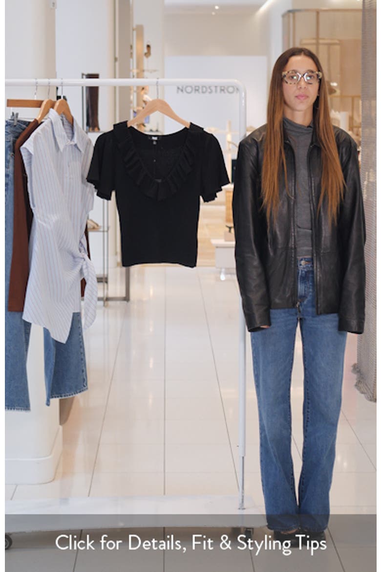 Inaya Ruffle V-Neck Top video