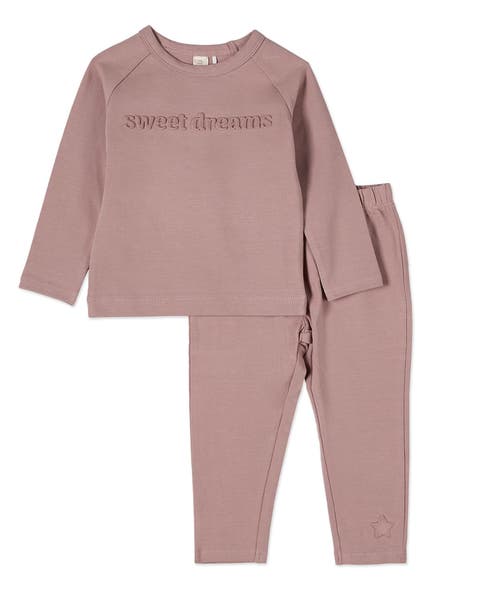 Kid
s Cotton Fleece 3D Embossed Pajama Set (Toddler, Little Kid 
Big Kid)