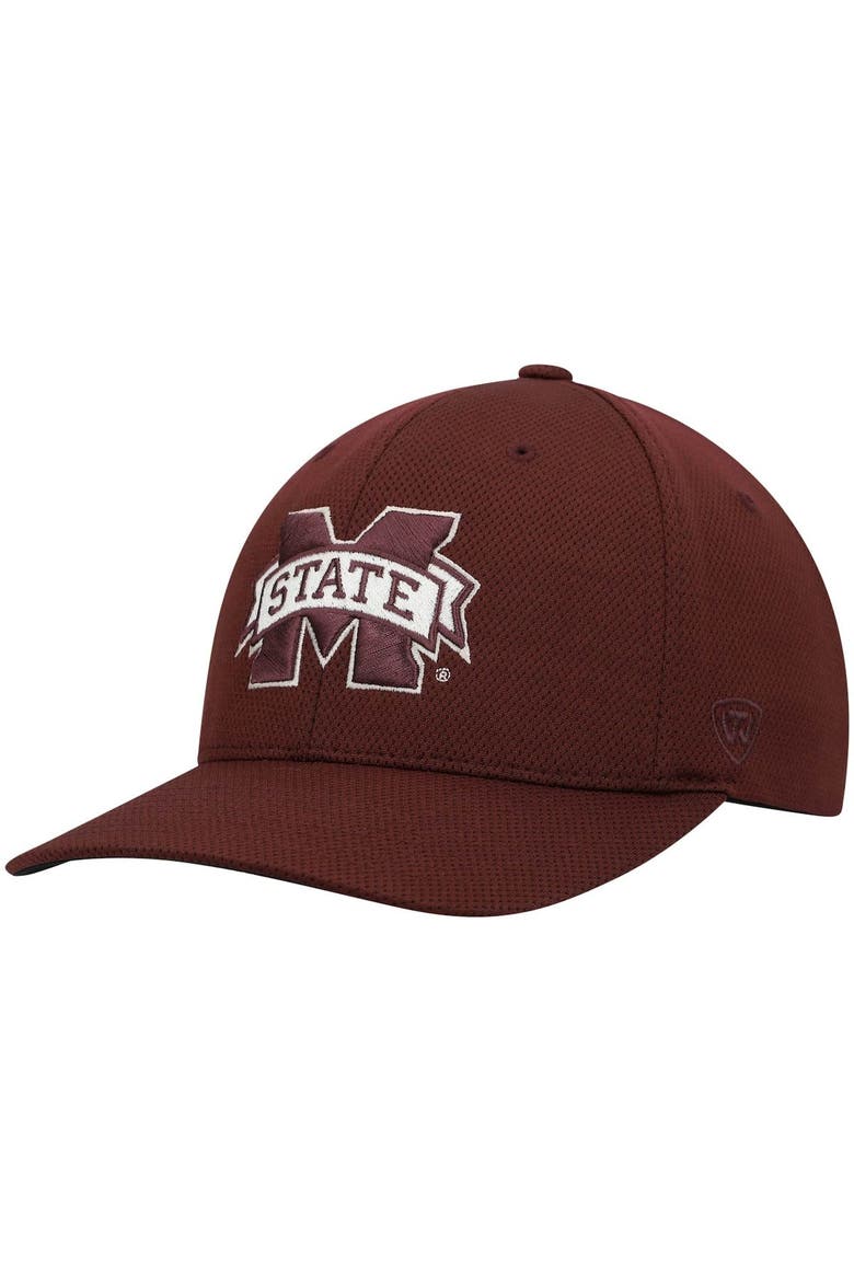 Men's Top of the World Maroon Mississippi State Bulldogs Reflex Logo Flex Hat, Main, color, Maroon