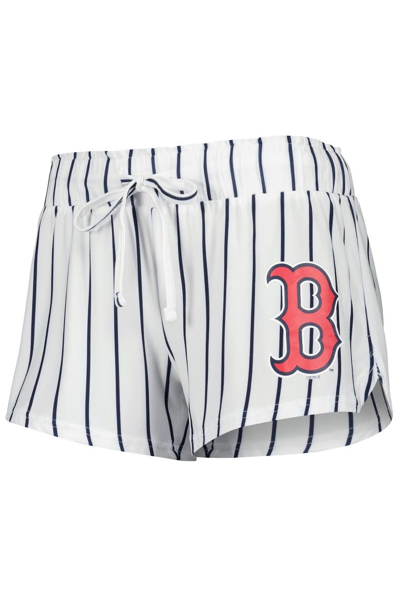 Women's Concepts Sport White Boston Red Sox Reel Pinstripe Tank Top & Shorts Sleep Set, Alternate, color, White