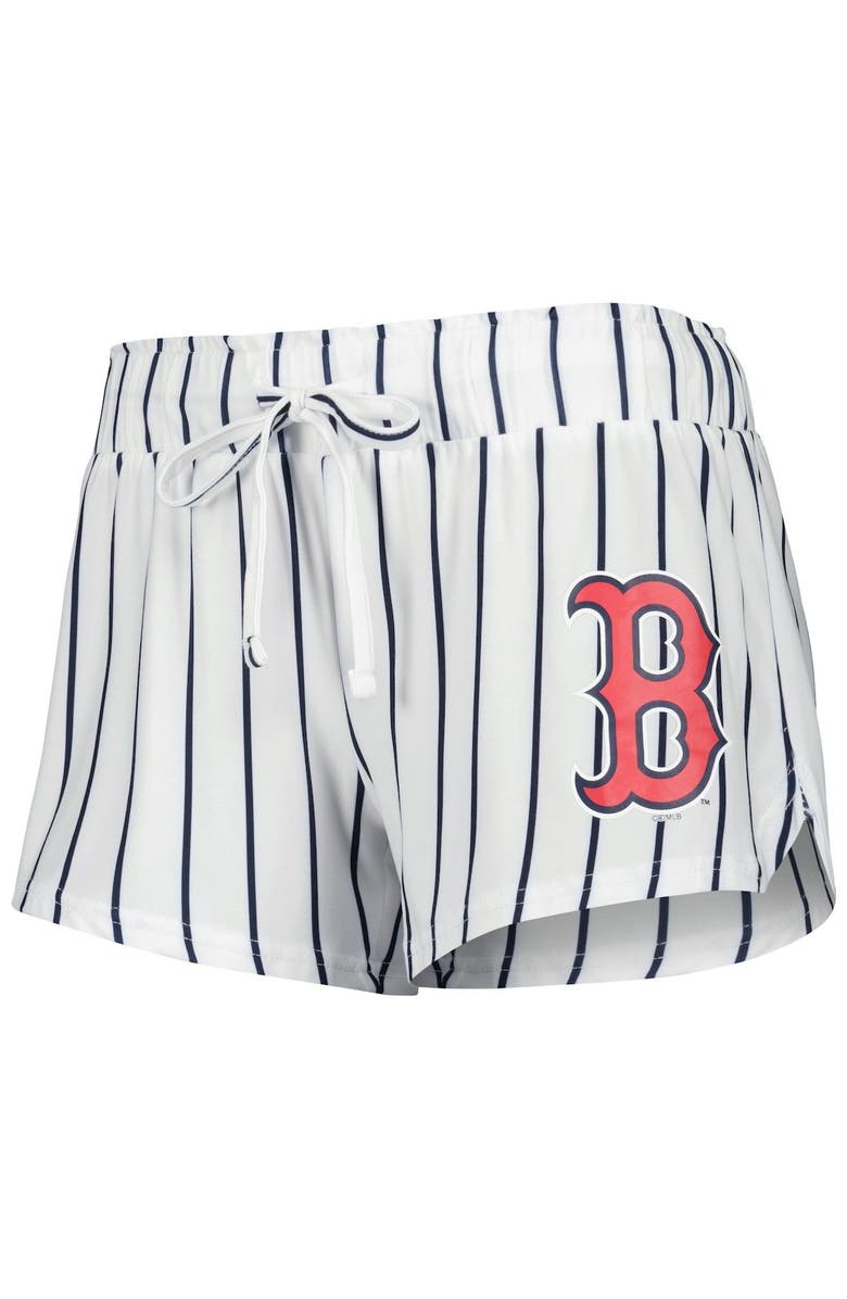 CONCEPTS SPORT Women's Concepts Sport White Boston Red Sox Reel Pinstripe Tank Top & Shorts Sleep Set, Alternate, color, White
