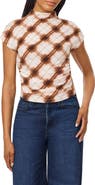Scotch & Soda Floral Dolman Funnel Neck Knit Top
