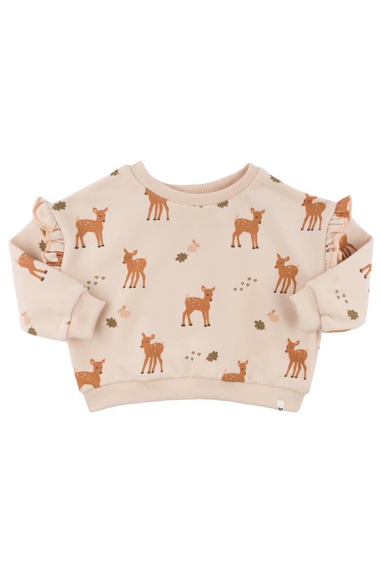 Oh baby! Brand Deer Print Slouch-Toddler, Little Kid, Main, color, Pale Pink