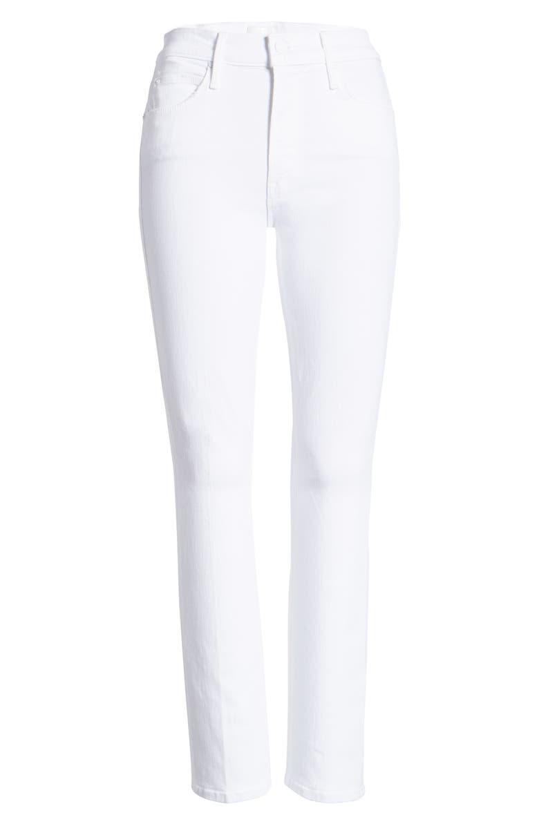 MOTHER The Dazzler High Waist Ankle Slim Straight Leg Jeans, Alternate, color, 