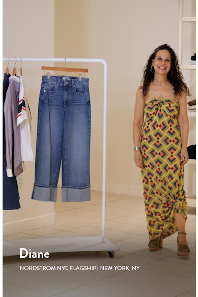 Sasha Cuffed High Waist Ankle Wide Leg Jeans video