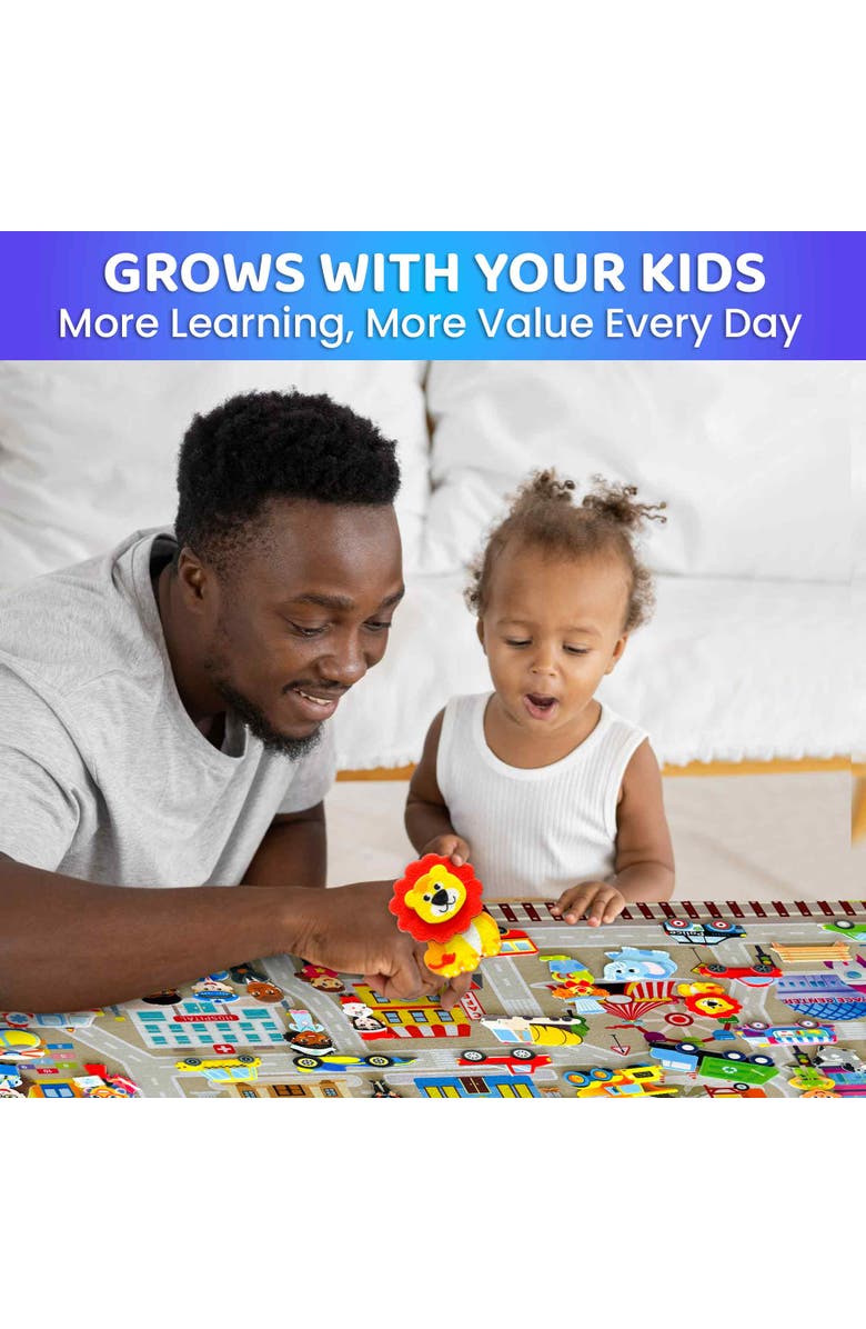 Quokka Felt Board Learning Set for Kids, Alternate, color, City