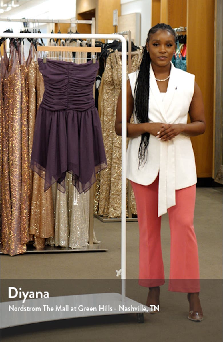 Shadow Strapless Minidress, sales video thumbnail