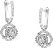 Haus of Brilliance Silver Miracle- Diamond Accent Drop and Dangle Earrings