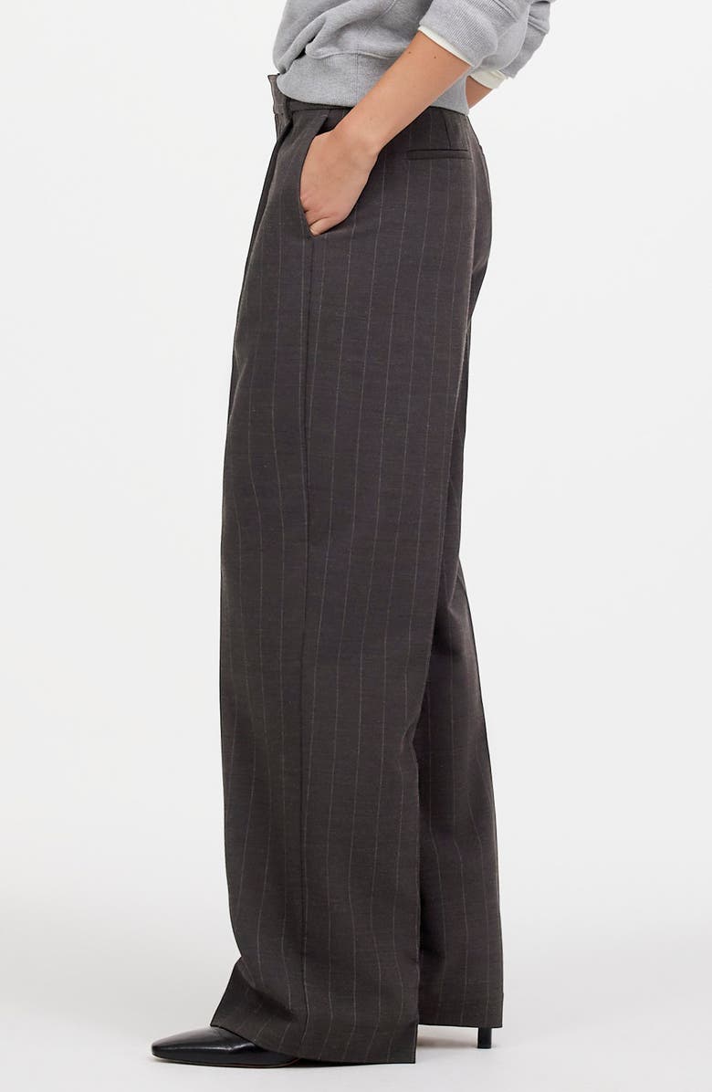 Madewell Pinstripe Slouchy Wide Leg Pants, Alternate, color, 