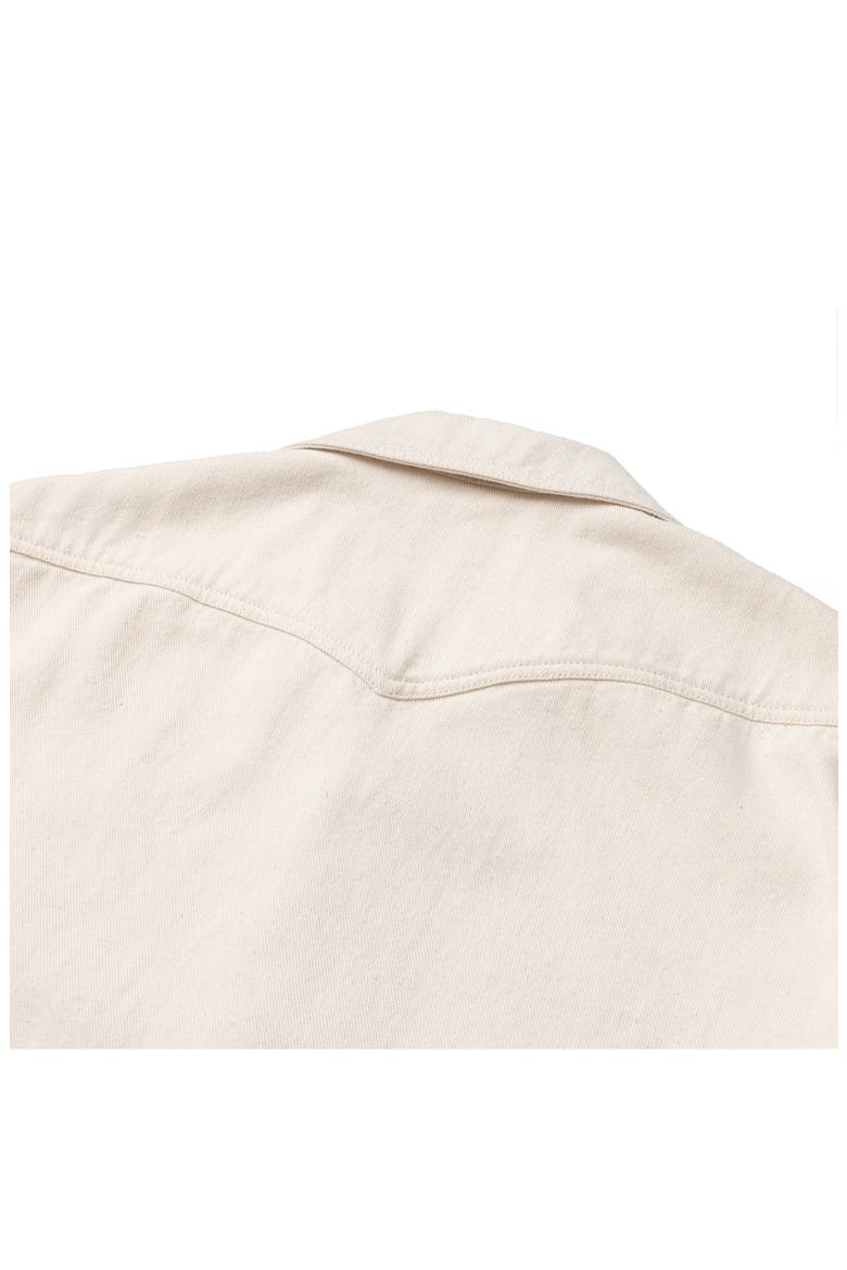 Southpaw Whippersnapper Cotton Twill Snap-Up Shirt, Alternate, color, NATURAL
