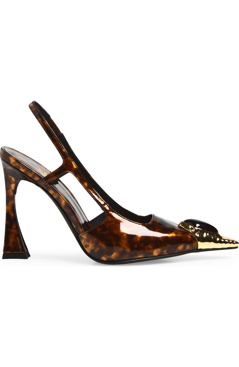 Jeffrey Campbell Sorcerer Pointed Toe Slingback Pump, Alternate, color, Tortoise Combo