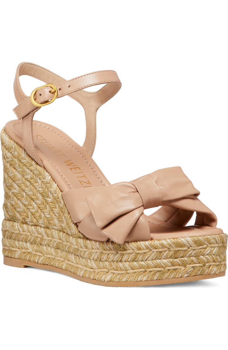 Stuart Weitzman Sofia Espadrille Wedge, Main, color, Adobe