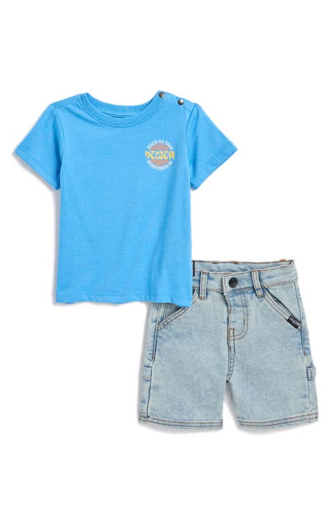Stripe T-Shirt & Carpenter Shorts Set (Baby)