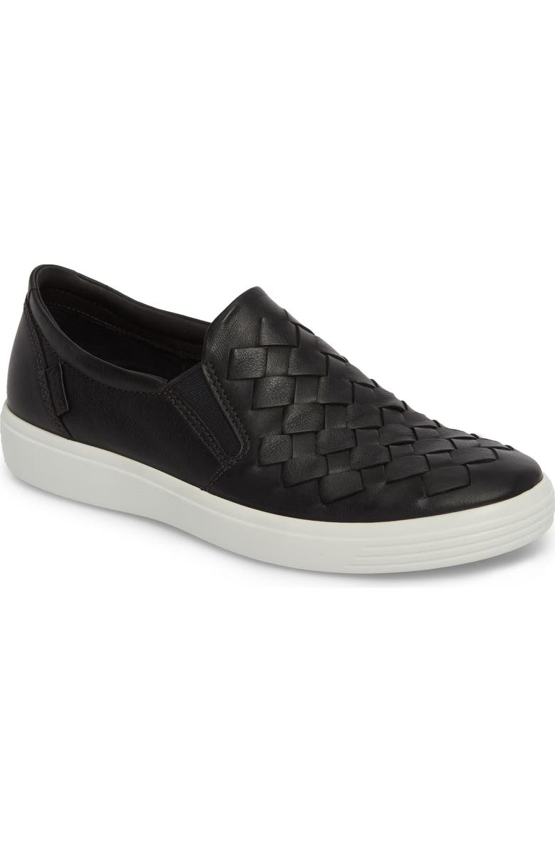 ECCO Soft 7 Woven Slip-On Sneaker, Main, color,