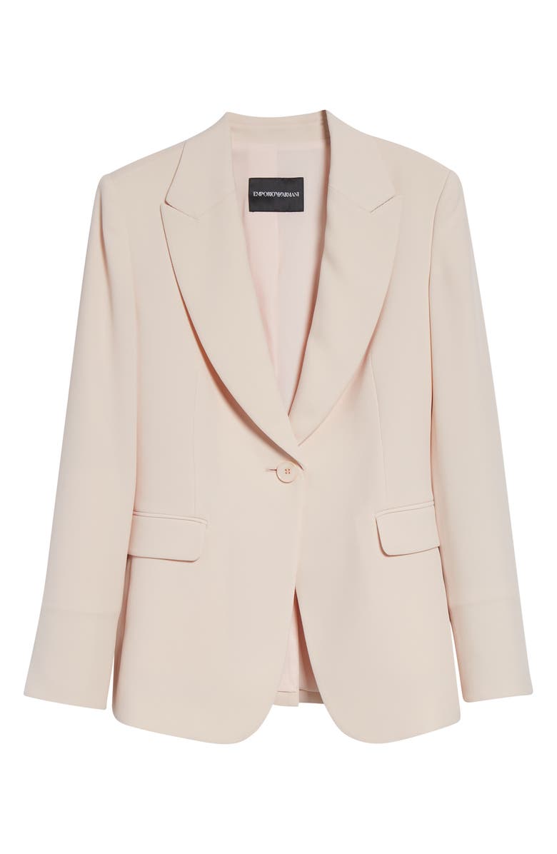 Emporio Armani One-Button Blazer, Alternate, color, Light Pink