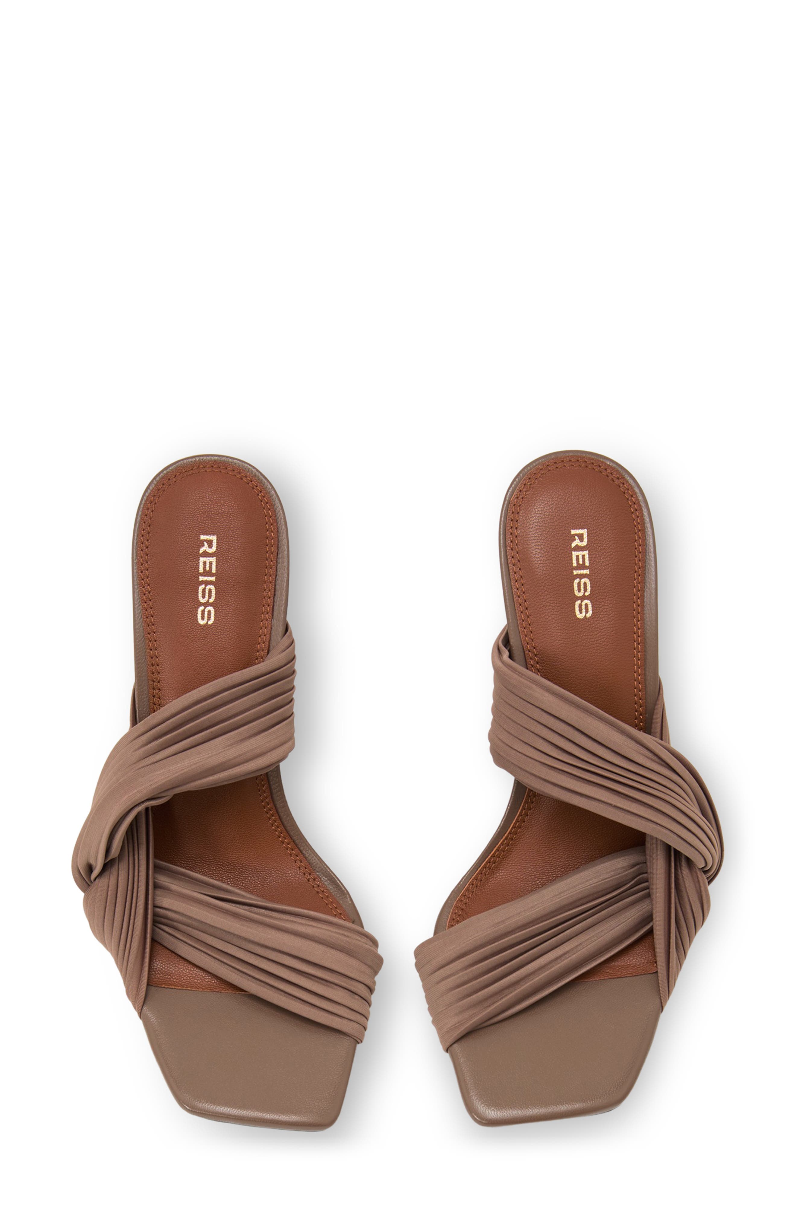Reiss Raya Slide Sandal, Alternate, color, Taupe